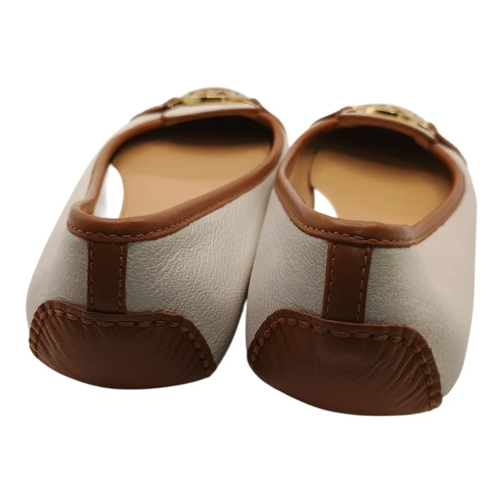 Michael Kors Fulton Women's Size 9M Moccasin Leather Uppers Beige Brown Flats